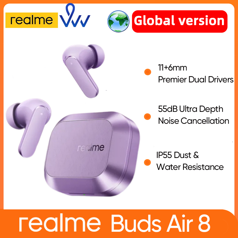 Realme Tablet Accessories - Version globale realme Buds Air 8,