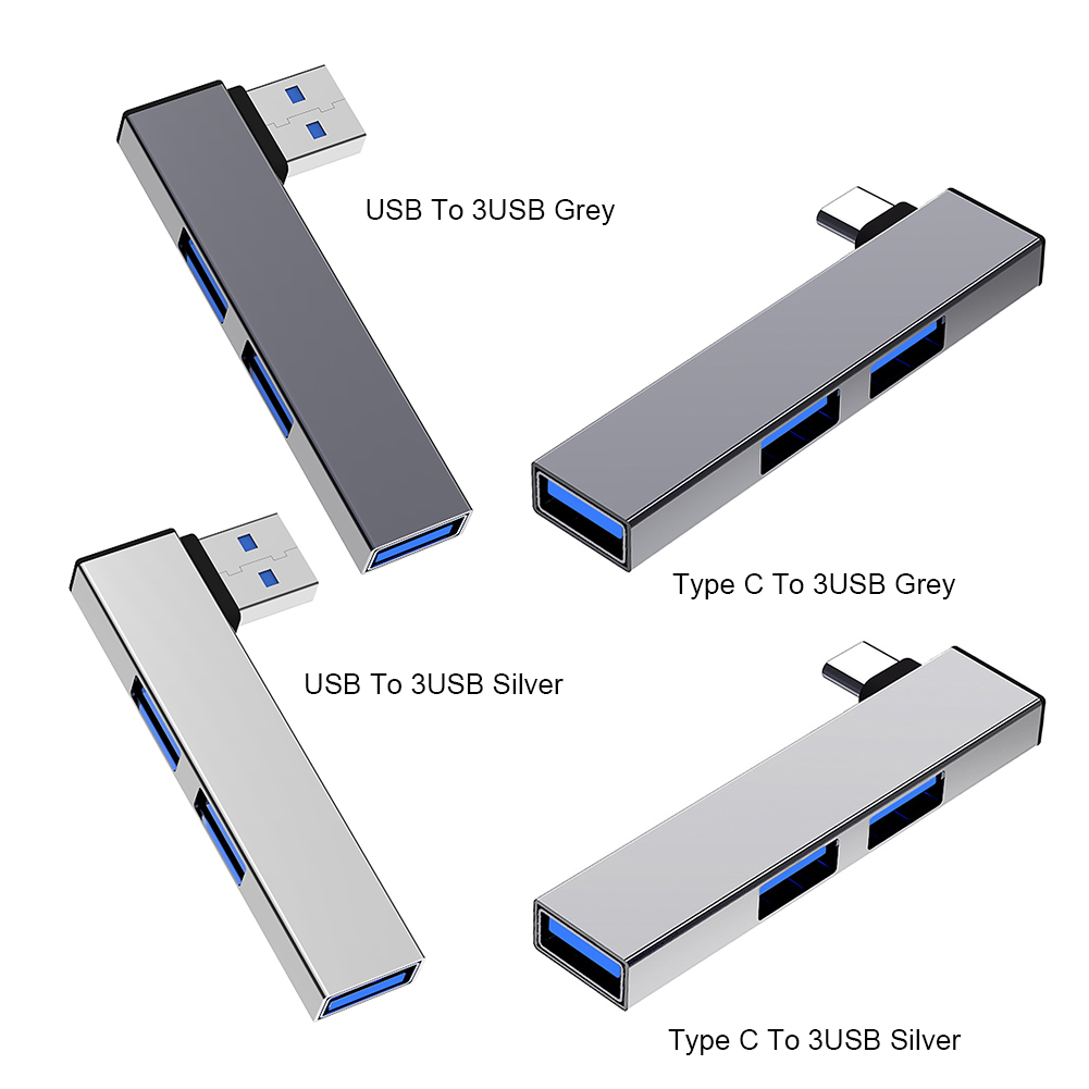 Usb Hub Type C - Hub d'extension 3 en 1, vitesse