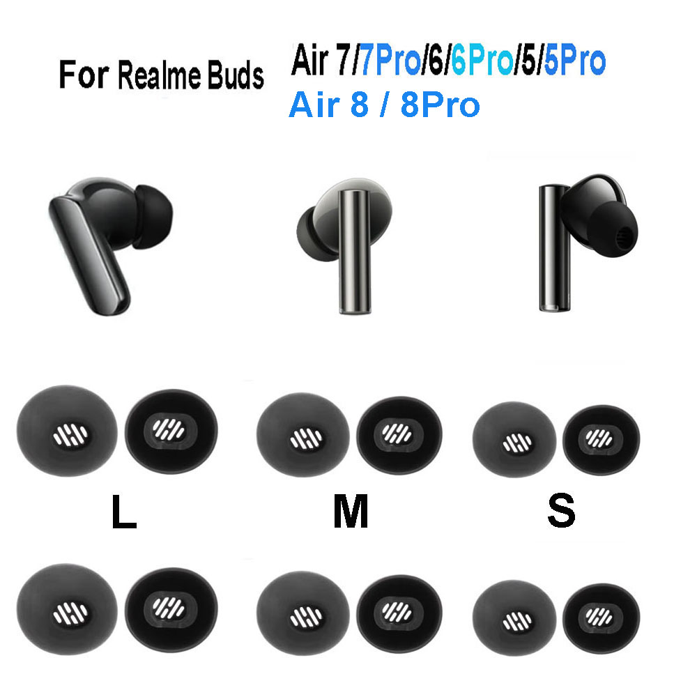 Realme Tablet Accessories - 4 embouts en silicone pour écouteurs