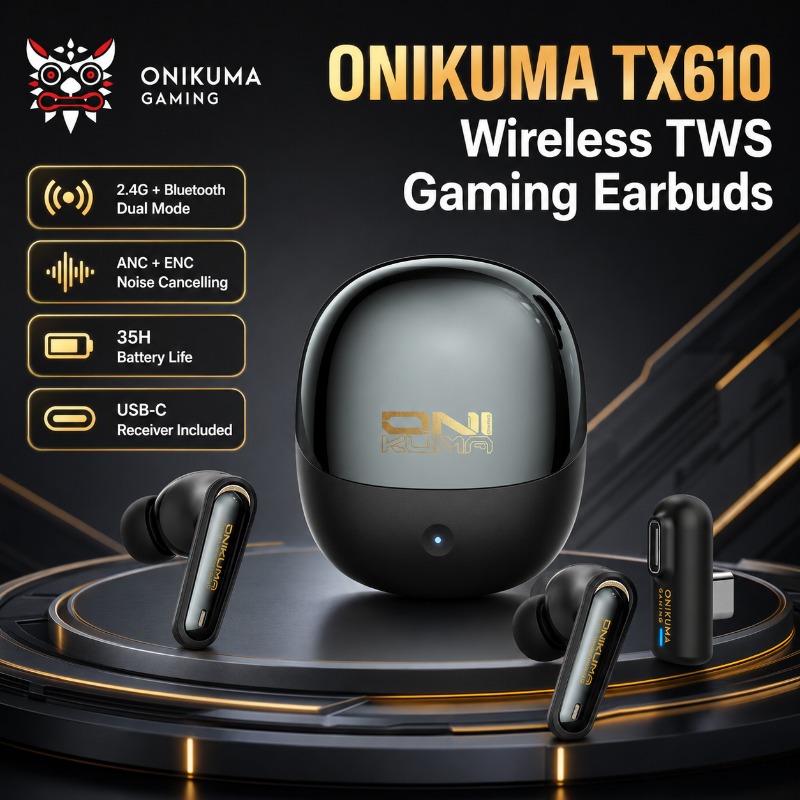 Wired Earphone Lightning - Écouteurs de jeu sans fil ONIKUMA