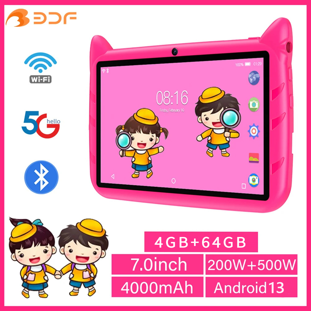 Kids Tablet With Accessories - BDF-Tablette Android 13 pour enfants, extension