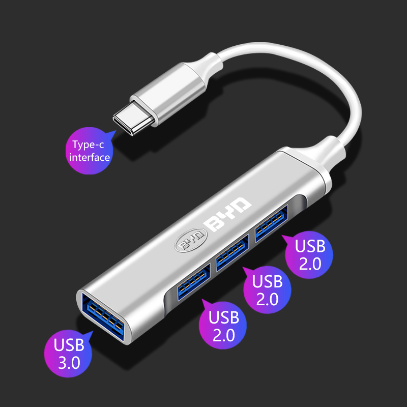 Usb Hub Type C - Adaptateur Type-C vers USB, concentrateur multi-ports,