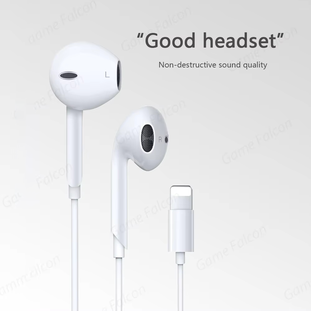 Wired Earphone Lightning - Casque filaire Bluetooth haute fidélité pour
