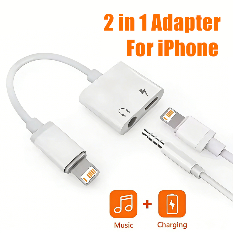 Wired Earphone Lightning - Adaptateur audio et de charge 2