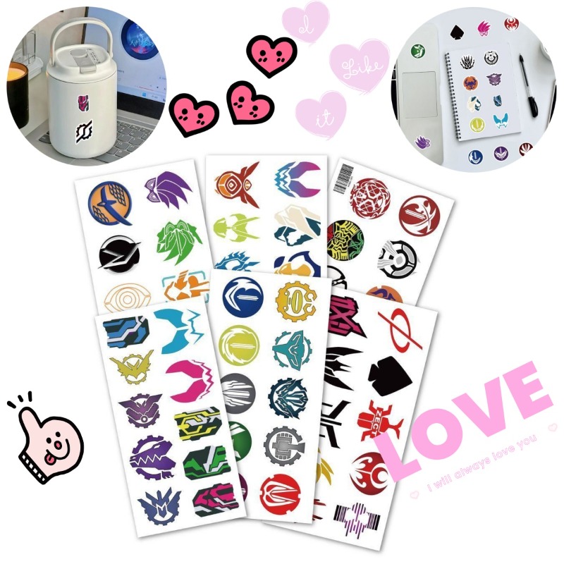 Laptop Tablet Accessories - 60 feuilles d'autocollants créatifs avec logo