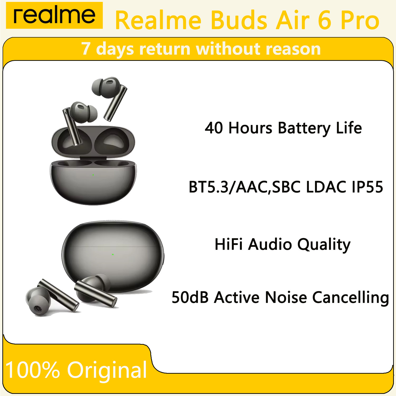 Realme Tablet Accessories - Original Oppo Realme Buds Air 6