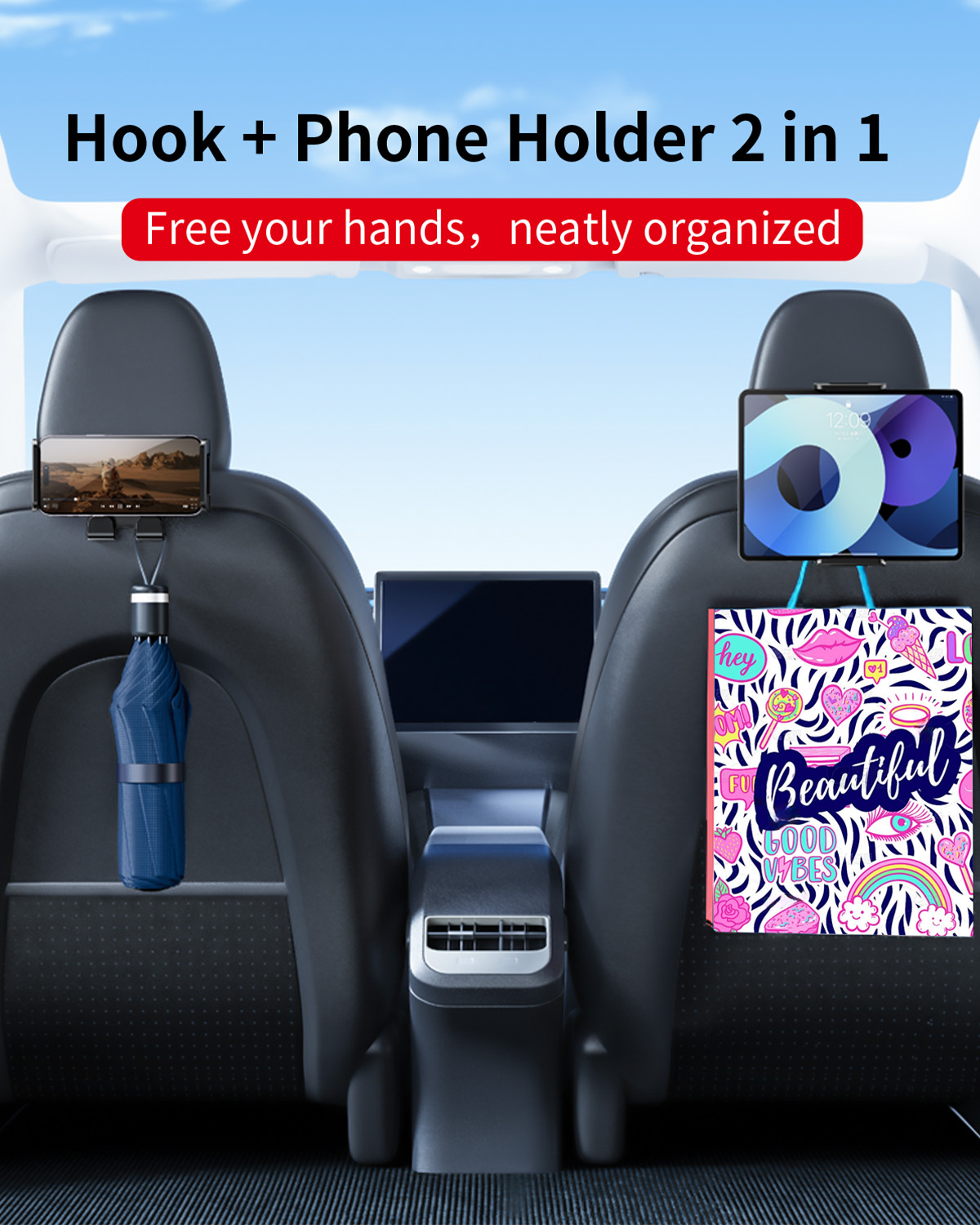 Hipacool-Support de siège arri - Tesla Tablet Accessories avis et prix