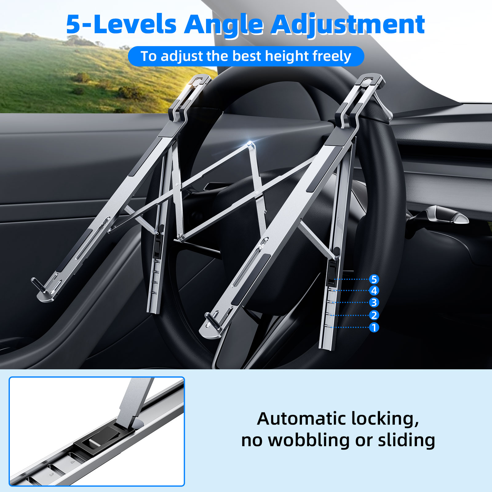 Support de Volant pour Ordinat - Tesla Tablet Accessories avis et prix