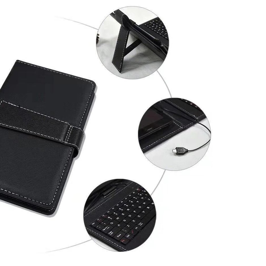 Étui en cuir pour clavier à fe - Tablet Keyboard Case avis et prix