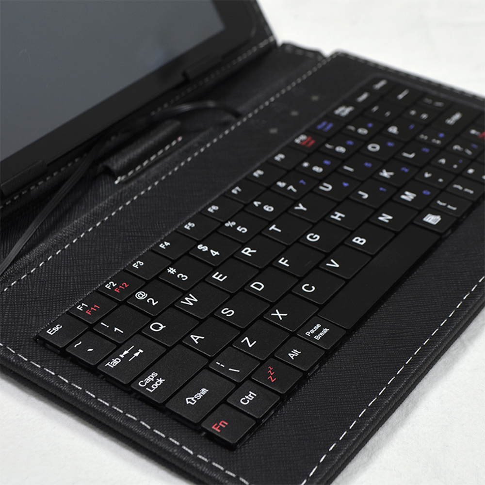 Étui en cuir pour clavier à fe - Tablet Keyboard Case avis et prix