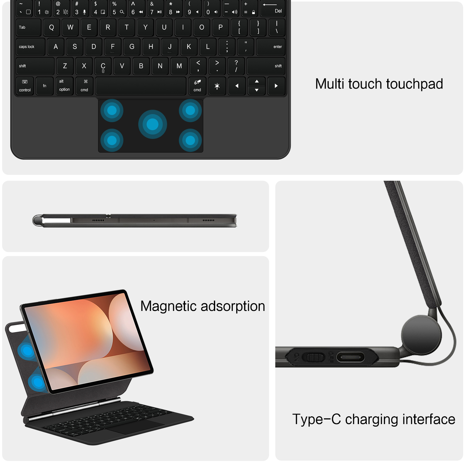 Clavier magnétique magique pou - Vortex Tablet Accessories avis et prix