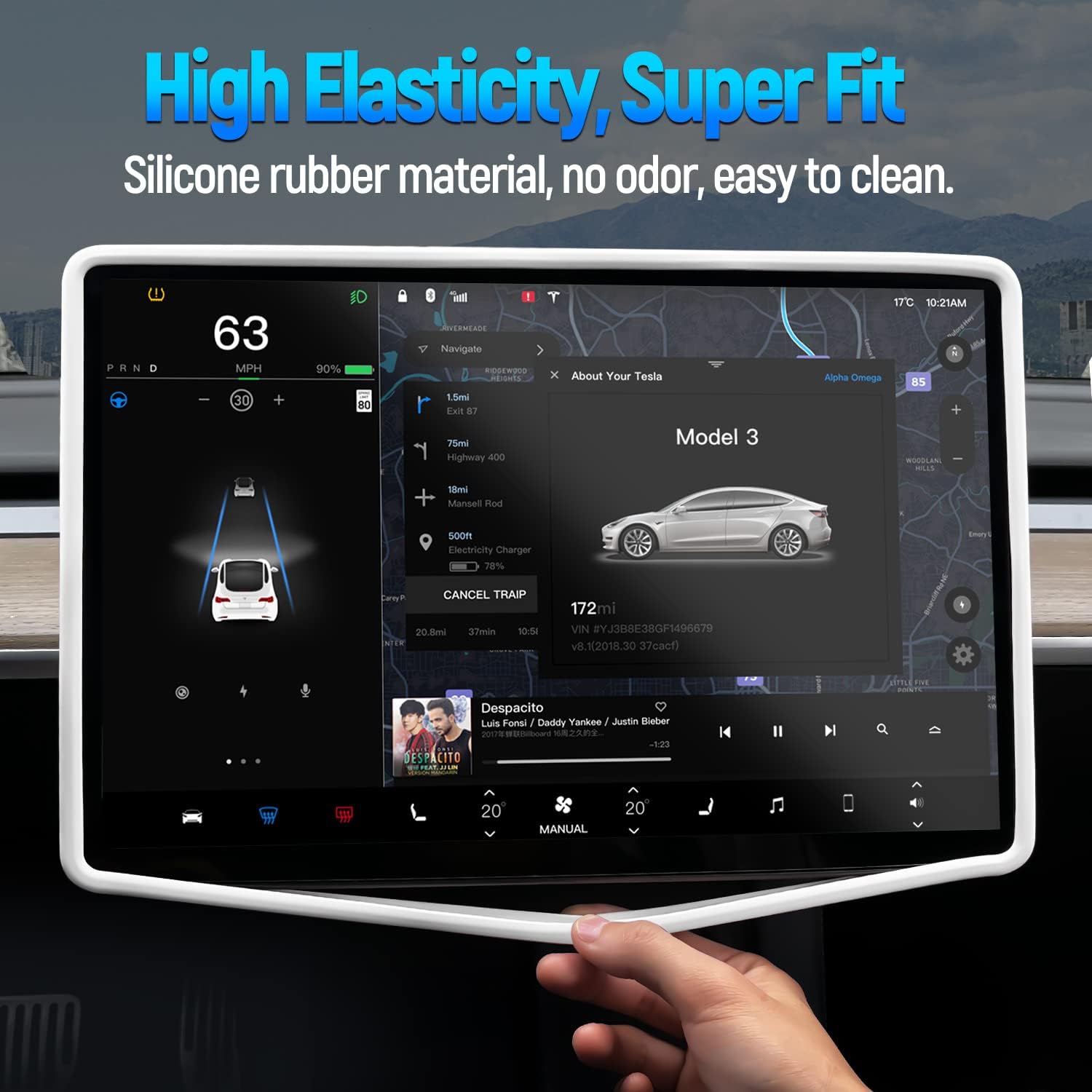 Protecteur d'écran pour Tesla  - Tesla Tablet Accessories avis et prix