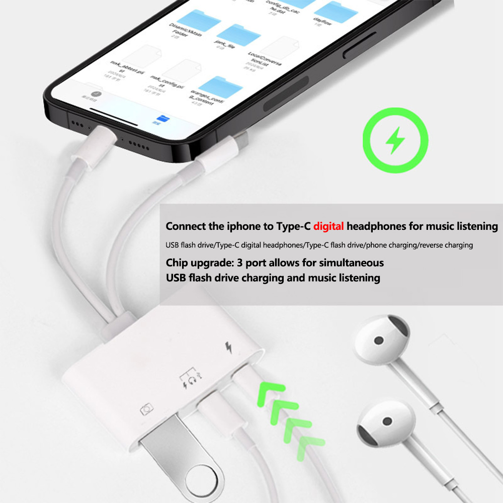 2 en 1 Lightning Type C vers U - Wired Earphone Lightning avis et prix